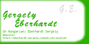 gergely eberhardt business card